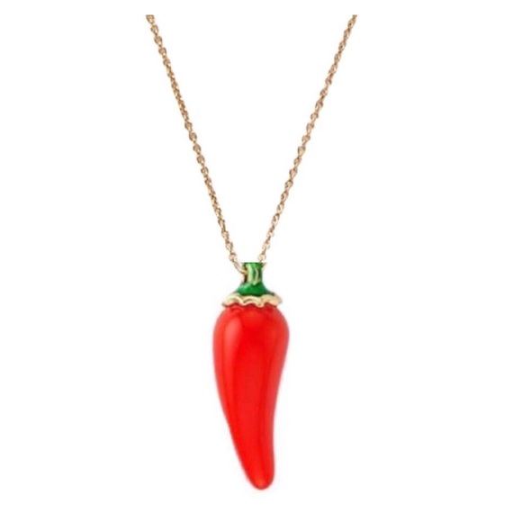 Kate Spade Haute Stuff Red Pepper mini Pendant Necklace